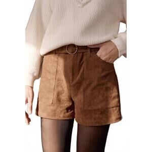 NEW MOLLY BRACKEN fall for you shorts in brown